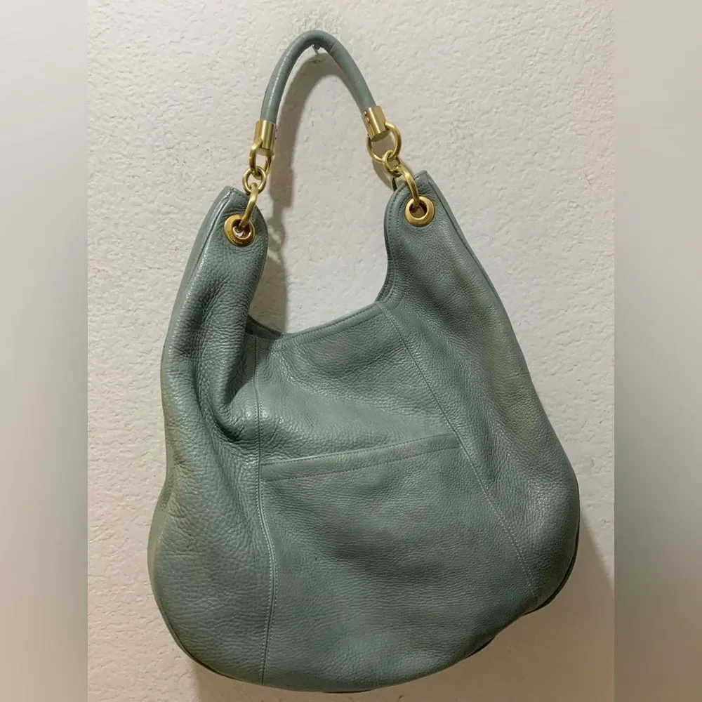 Brahmin Large Pebbled Leather Shoulder  Hobo Bag RARE